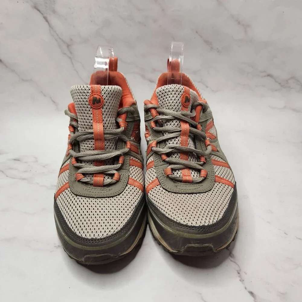 Merrell Moab 3 Hiking Shoes Tan Coral Outdoors Camping Low Top Women's 9